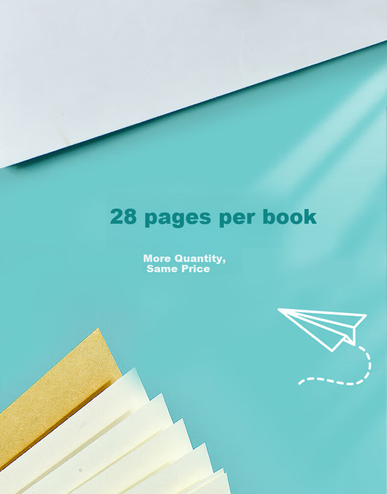 Duoliboshi 22k 30 Sheets Double-Lined Exercise Book, Beijing Homework Notebook, Soft Copy Book, Thick Double-Line Notebook, Two-Row Notebook, Practice Book, Journal, Thickened 10 Books [Lowest Price Online] 5