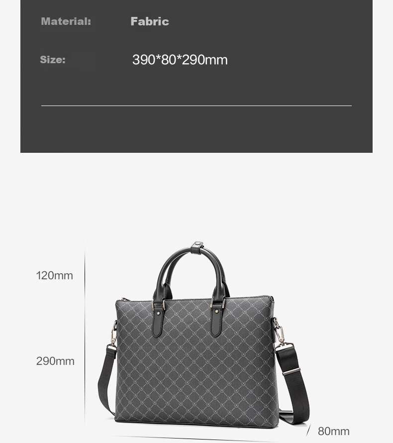 Aokang Business Briefcase, Large Capacity Handheld Laptop Bag for Men, Shoulder Crossbody Bag, Birthday Gift for Husband 2