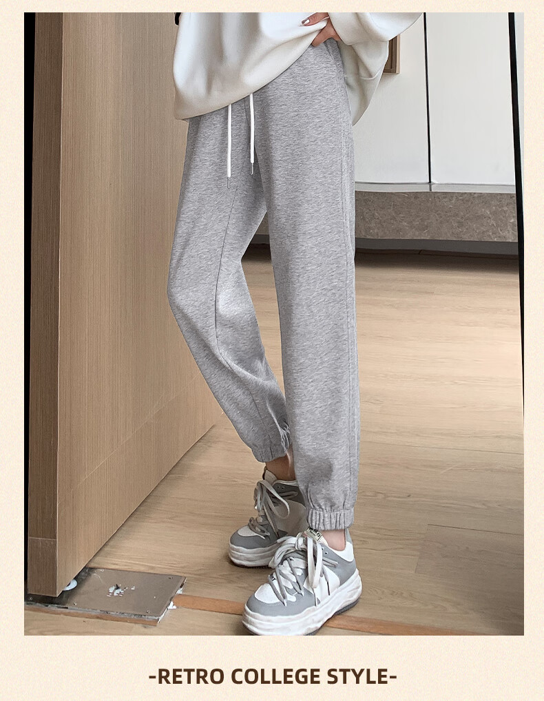 Urban Beauty Women's Casual Pants Spring Autumn 2026 New Plus Size Lightweight Luxury High-End Jogger Sweatpants Comfortable Versatile Sports Pants 11