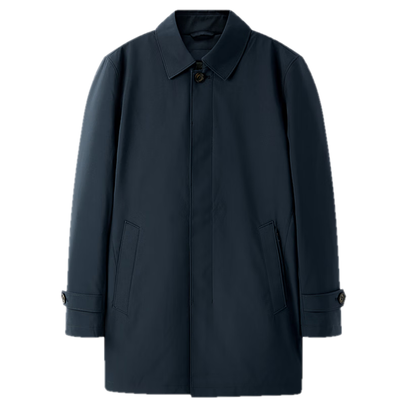 YOUNGOR Men's Goose Down Trench Coat Down Jacket Autumn Winter New 90% Down Business Warm Coat 429948