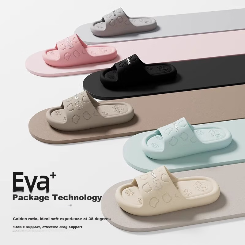 Домашние тапочки TZLDN мужские, для всех сезонов, EVA, нескользящие, для ванной комнаты, для дома, для пар, черные, размер 42-43