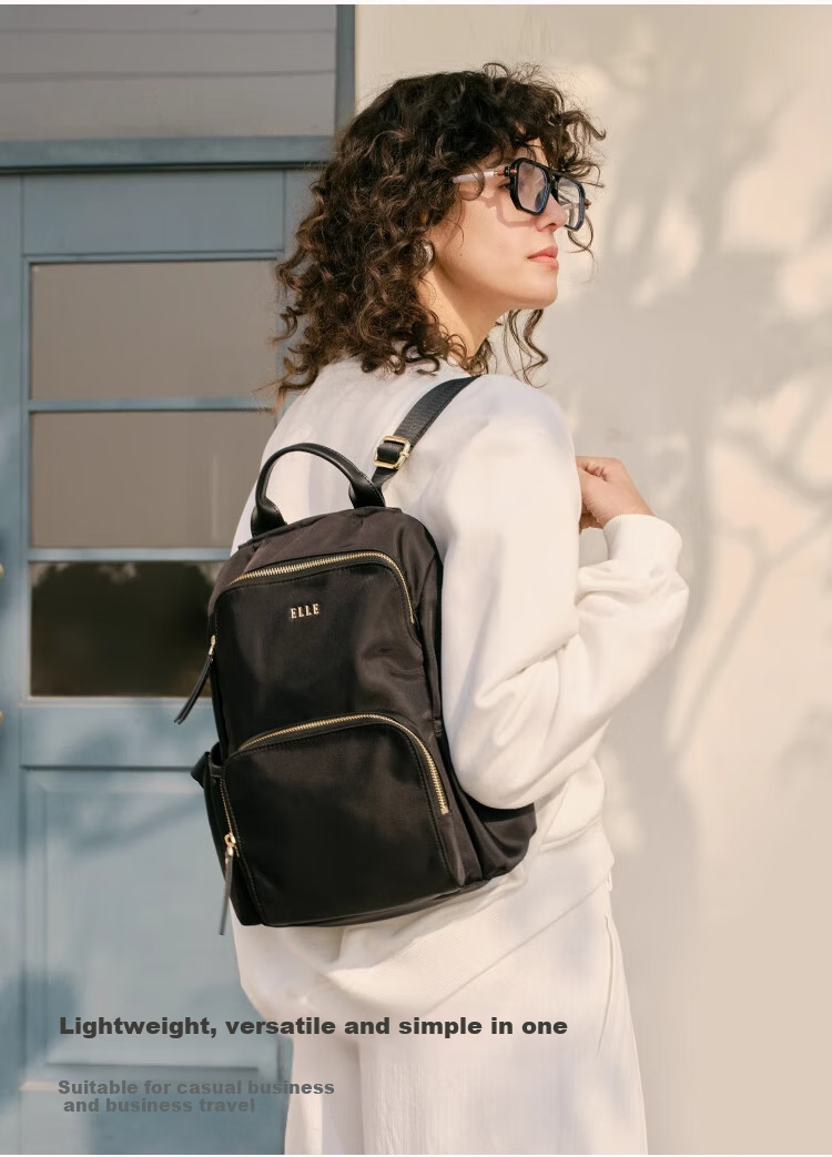 ELLE New Large Capacity Women's Backpack Laptop Bag, Birthday Gift, 24781 Black Upgraded Versio 2