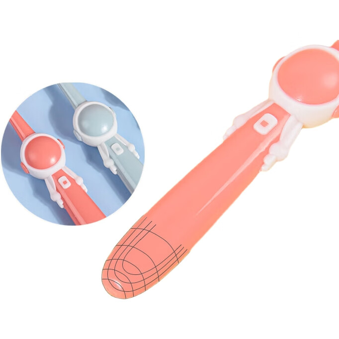 Детская зубная щетка BRUSHING BEAR, мягкая, 8 шт., для детей от 3 до 6 лет, с мягкой щетиной, дизайн "Астронавт"