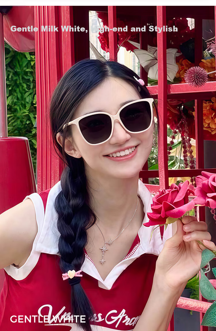 LOHO Sunglasses for Women, UV Protection, HD Polarized Lenses, Cycling, Driving, Eye Protection, Sun Protection, Internet-Famous Sunglasses, Face-Flattering Glasses for Me 3
