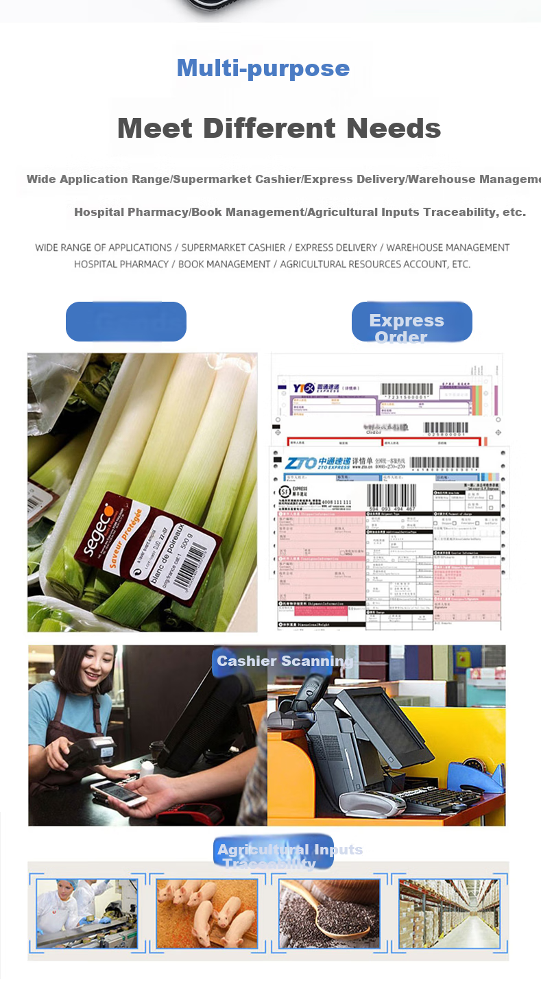 Youku One-Dimensional And Two-Dimensional Barcode Scanner Gun, Universal Pharmacy Traceability Code Scanner for Supermarket Checkout, Warehouse Logistics Express Barcode Gun Scanner 2