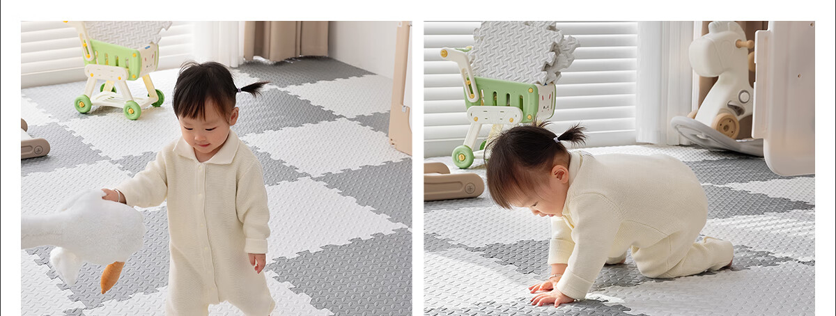 Zichen Baby Crawling Mat Foam Floor Mat Anti-Fall Thickened Puzzle Mat Crawling Pad Tatami Floor Mat 65