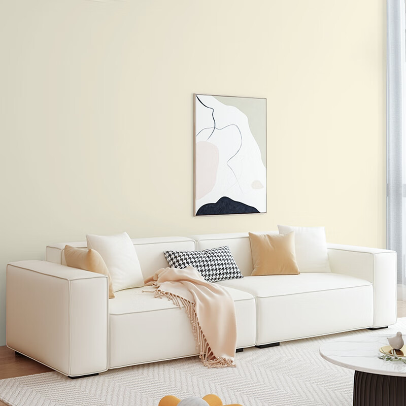 Cuttlefish Self-Adhesive Wallpaper Waterproof Moisture-Proof Aluminum Foil Background Wall Sticker Concealment 0.6*10m Beige