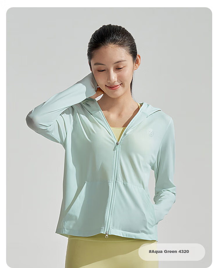 BOSIDENG Summer National Standard Sun Protection Jacket for Women, Short Style, UV-Resistant, Breathable, Slim-Fit, Lightweight Coat, UPF100 29