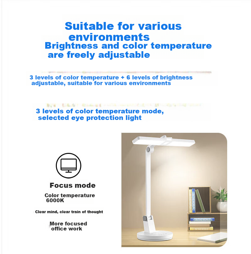 Jianguangyi Desk Lamp Eye Protection Study-Specific Anti-Nearsightedness Student Desk Children Writing Homework New Plug-In Model Desk Lamp 2025 6