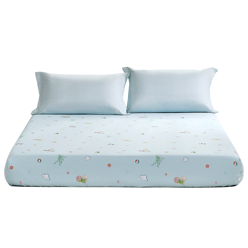 Fuannaertong Class A Pure Cotton Fitted Sheet, Single Piece Bed Cover, Mattress Protector, 120*200cm