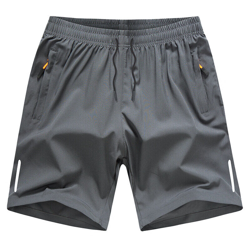 Jeanswest Ice Silk Shorts for Men, Thin Summer Cool Trendy Loose Casual Beach Shorts, Quick-Dry Running Fitness Sports Pants for Me 5