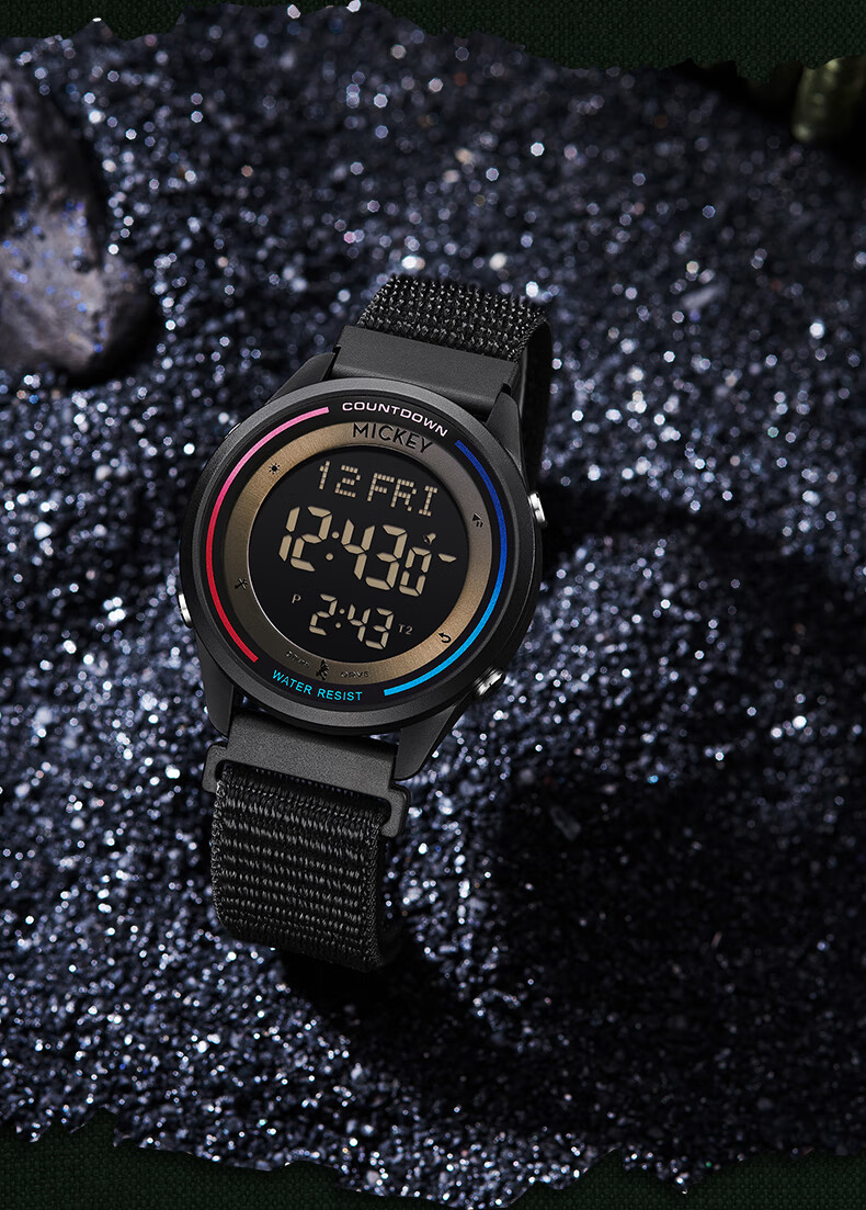 Disney 2026 New Sports Digital Watch, Waterproof Watch, Exam Watch for Middle And High School Students, Teenagers, Children's Watch, Time-Telling Watch 3