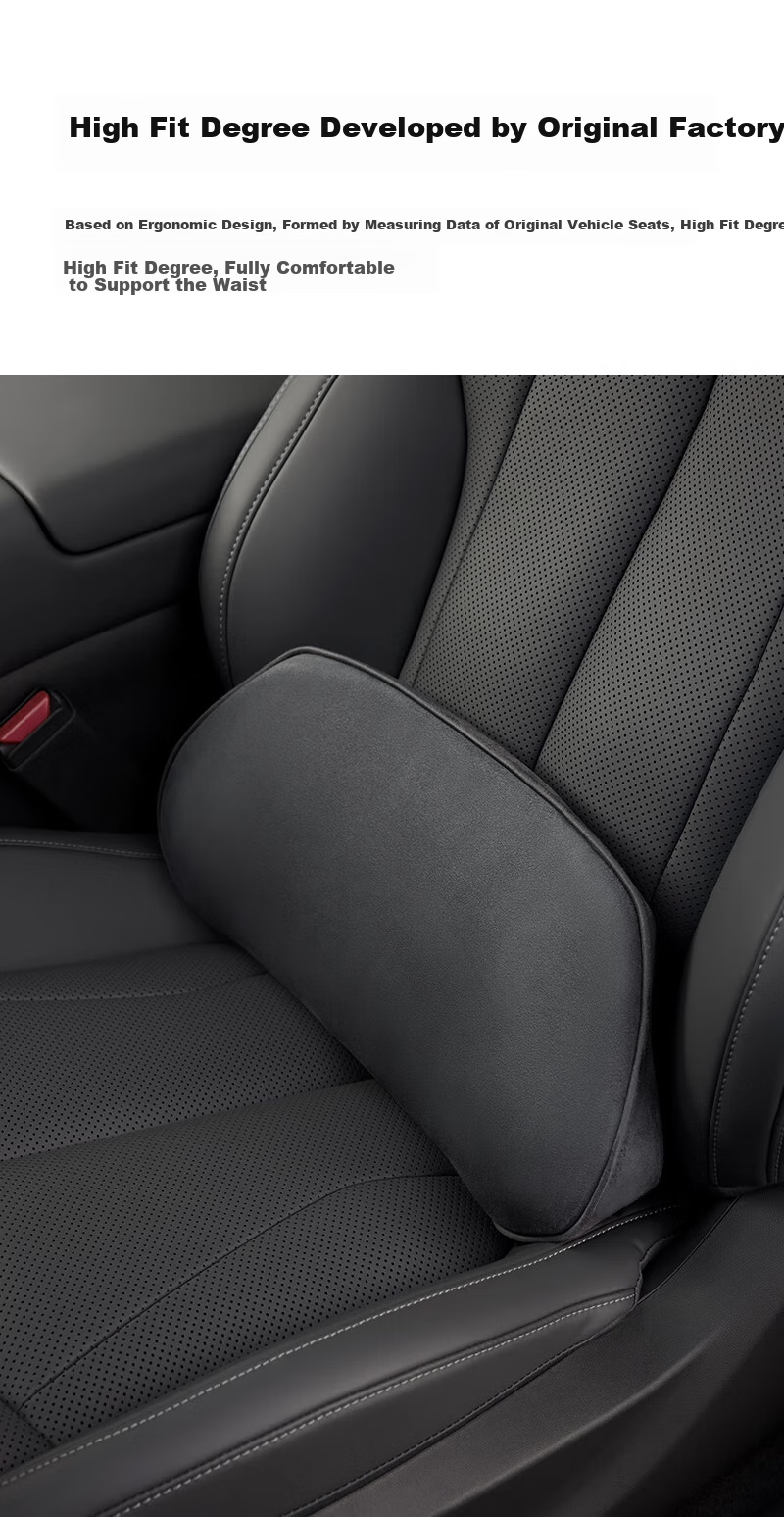 GREAT LIFE Car Lumbar Support Cushion, Thin Small Waist Pillow, Tailbone Car Backrest, Waist Protection Seat Support, Memory Foam Lumbar Pillow, Waist Pad 8