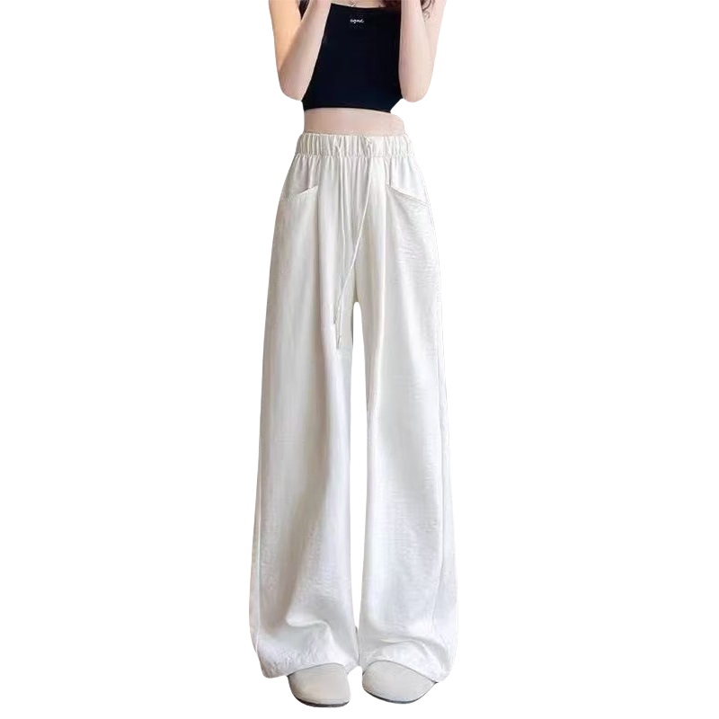Langsha Naifu Women's Summer 2026 New High-Waist Draped Loose Thin Casual Wide-Leg Yamamoto Pants