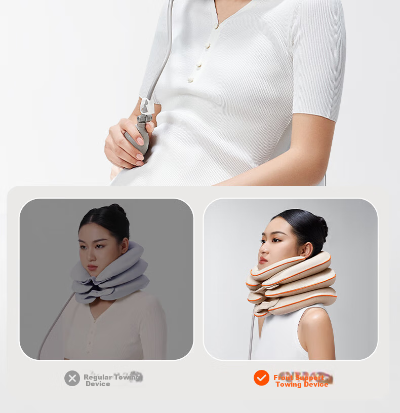 Keepfit Cervical Traction Device, Home Inflatable Neck Support, Massage Corrector, Neck Pillow, Spine Airbag Support, Fixed Neck Protector, Chin Rest, BI Mid-Autumn Festival Gift for Parents 10