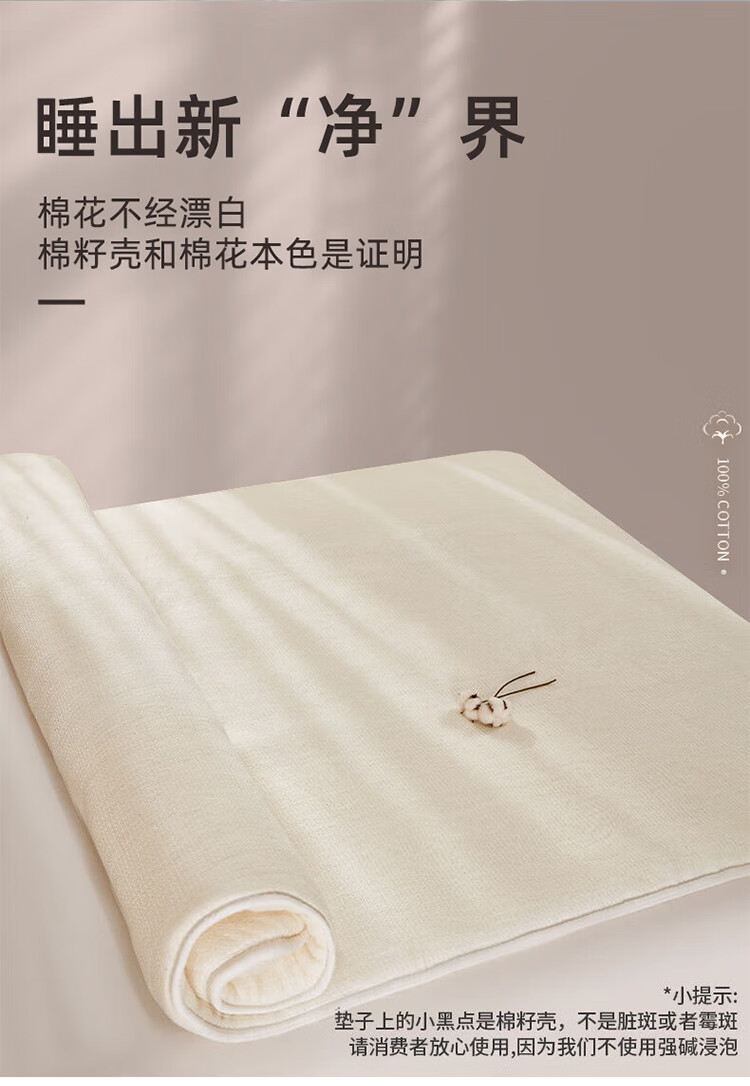 MUJI Workshop Xinjiang Cotton Quilt Fabric Quilt Spring Autumn Winter Cotton Core Mattress 180*220cm 5 Jin 1