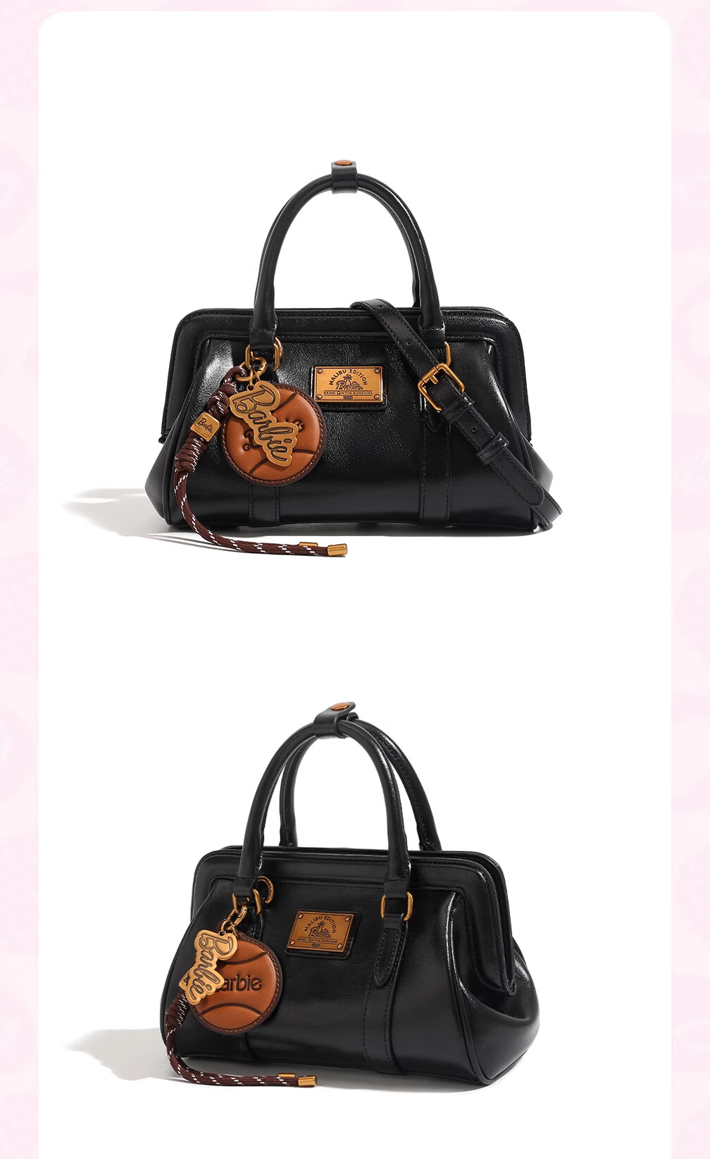 Barbie Handbag for Women, 2026 New Vintage Bowling Light Luxury Crossbody And Tote Bag, Birthday Gift for Best Friends, Valentine's Day Present 11
