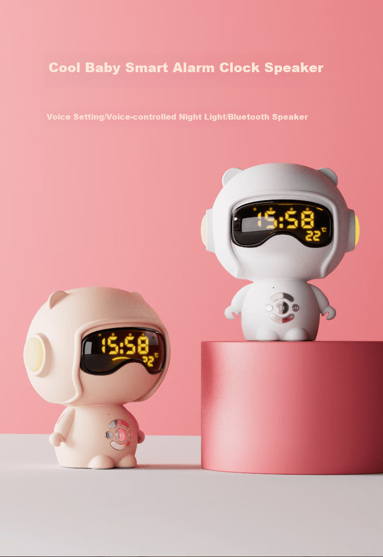 Beianxing AI Voice Smart Alarm Clock for Students, Wake-Up Device, Timer, Children's Alarm Clock, Boys' Timer, Reminder, Powerful Awakening, Back-To Season Gift 1