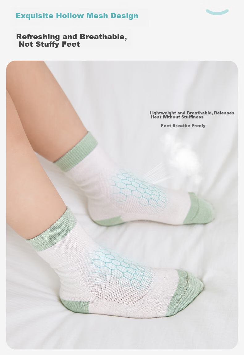 Ibaby / British Baby Newborn Socks, Infant Spring And Summer Mid-Calf Socks, Boys And Girls Doll Cotton Socks, 3 Pairs Per Pack 5