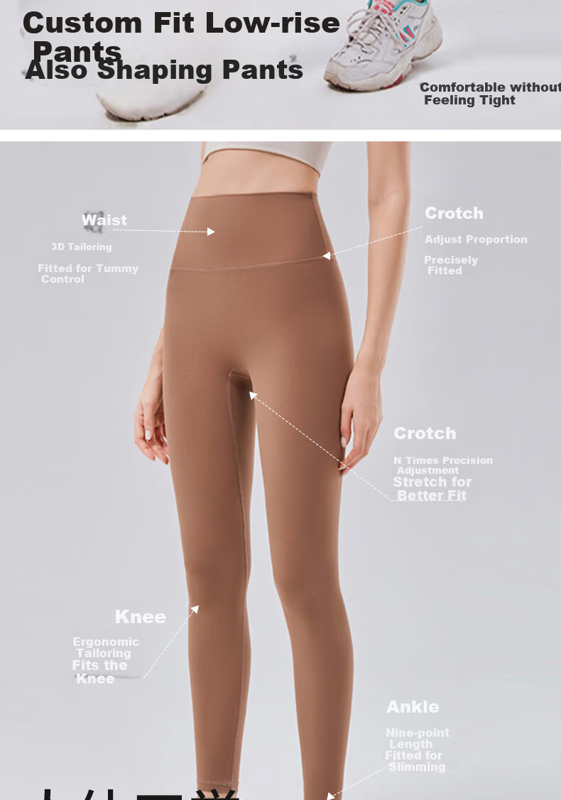 Ziyouxi Seamless Yoga Pants for Women, High-Waisted, Butt-Lifting, Tight-Fitting, Naked-Feel Training Fitness Wear, Pilates Dance Sports Long Pants 4