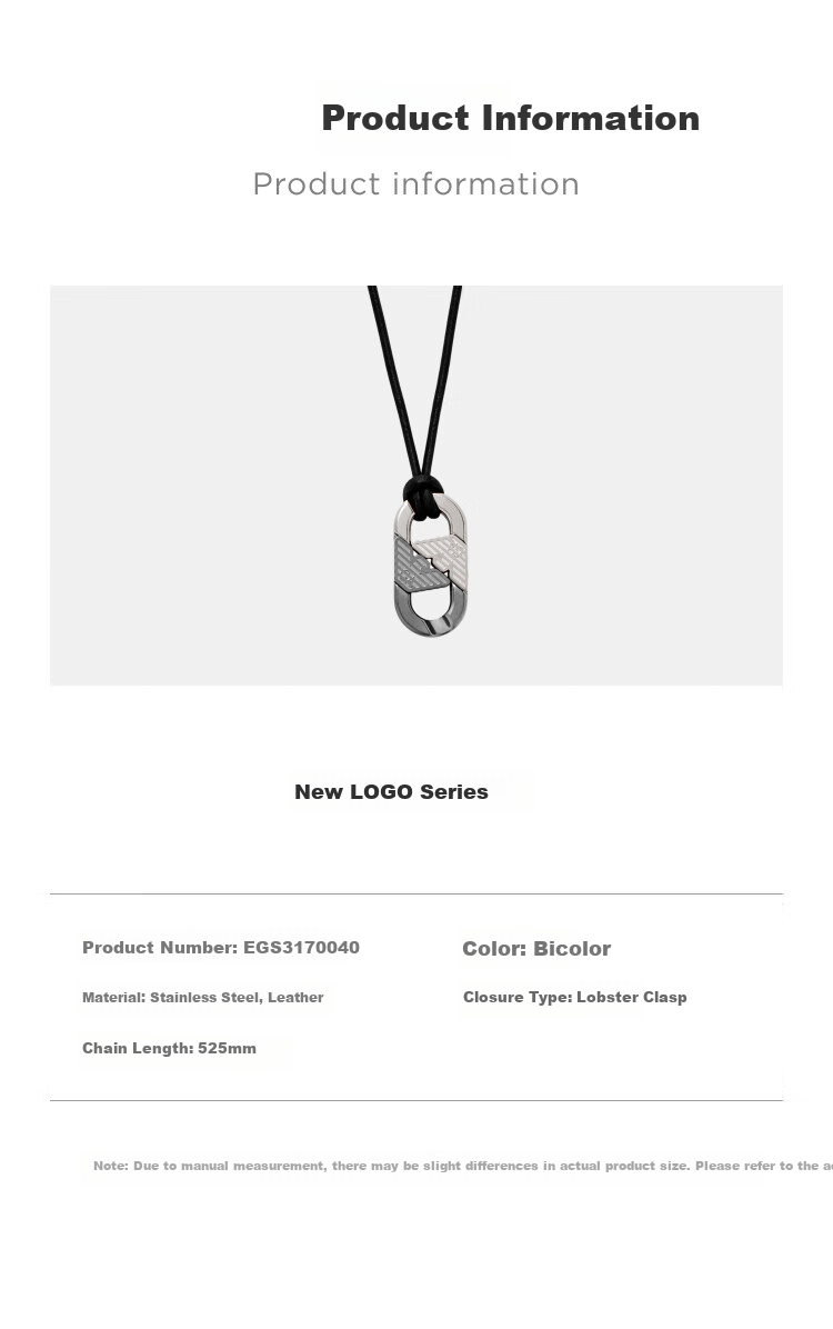 EMPORIO ARMANI Simple Women's Necklace, Fashionable Ladies' Necklace Birthday Gift for Girlfriend EGS3174710 11