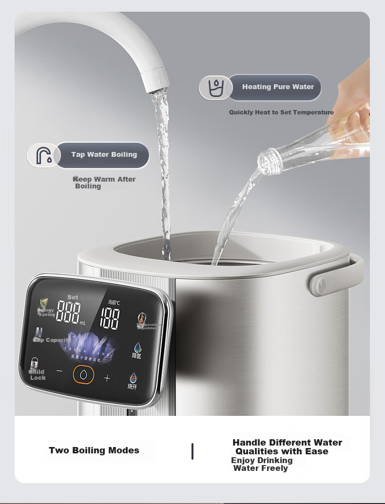 SUPOR Electric Water Kettle, Chlorine Removal Electric Water Kettle, 5L Large Capacity 316L Stainless Steel Water Bottle, Multi-Stage Temperature Control Kettle for Milk Preparation, SW-50T602Pro 10