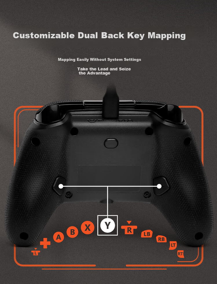 PowerA Microsoft Xbox Authorized Xbox Controller Wired Gamepad for PC/Xbox Adjustable Hall Effect Joysticks Black Myth: Wukong PUBG Black Plus Controller 7