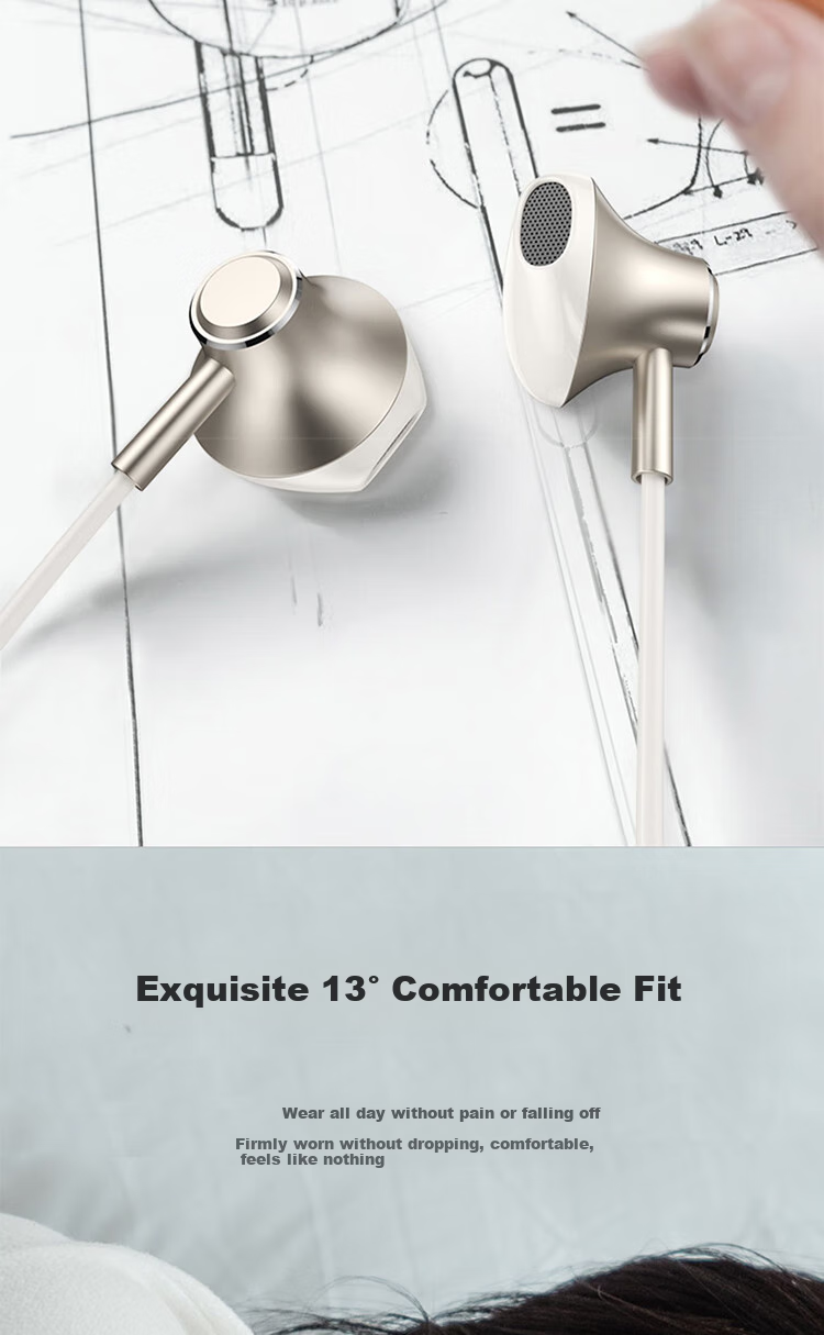 YOMO [Original Sound Version] 3.5mm Interface Headphones Round Plug Wired Headphones for Gaming And E-Sports Compatible with Apple, Huawei, Vivo, Xiaomi, OPPO Phones - White 4