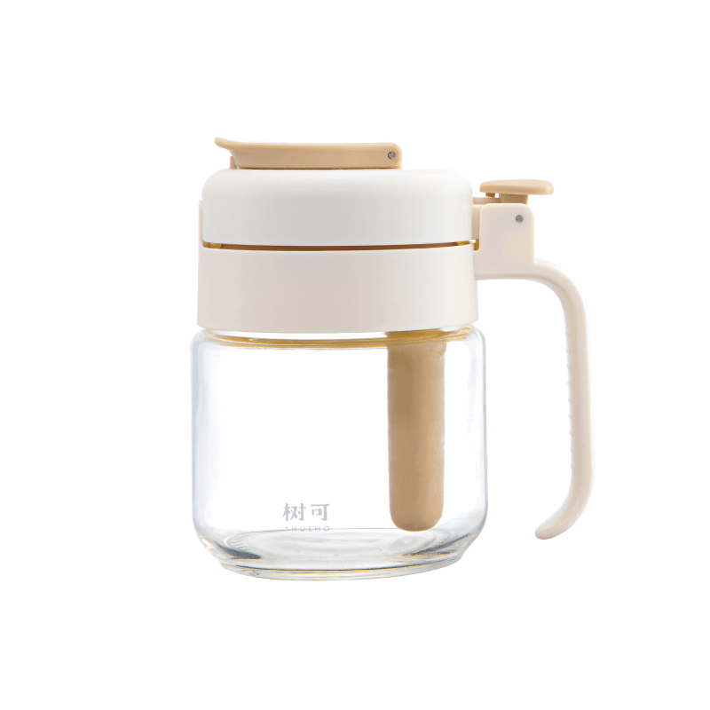 Shuke Middun Dun Seasoning Jar, Salt Container, Sealed Moisture-Proof Storage Box, Spice Container, Household Kitchen Condiment Spoon, Dual-Use for Spraying And Measuring