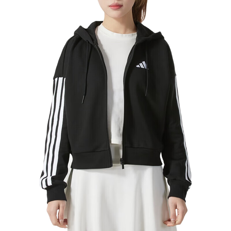 Adidas Women's Spring Sportswear, Running Fitness Training Fashion Trendy Casual Jacket, JE0052, XL Size