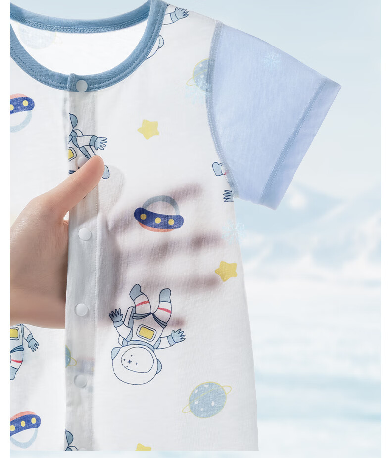 Beitaisi Baby Clothes, Summer Thin, for Boys And Girls, Cotton Onesie, Newborn Romper, Short-Sleeve Pajamas, Air Conditioning Wear 7