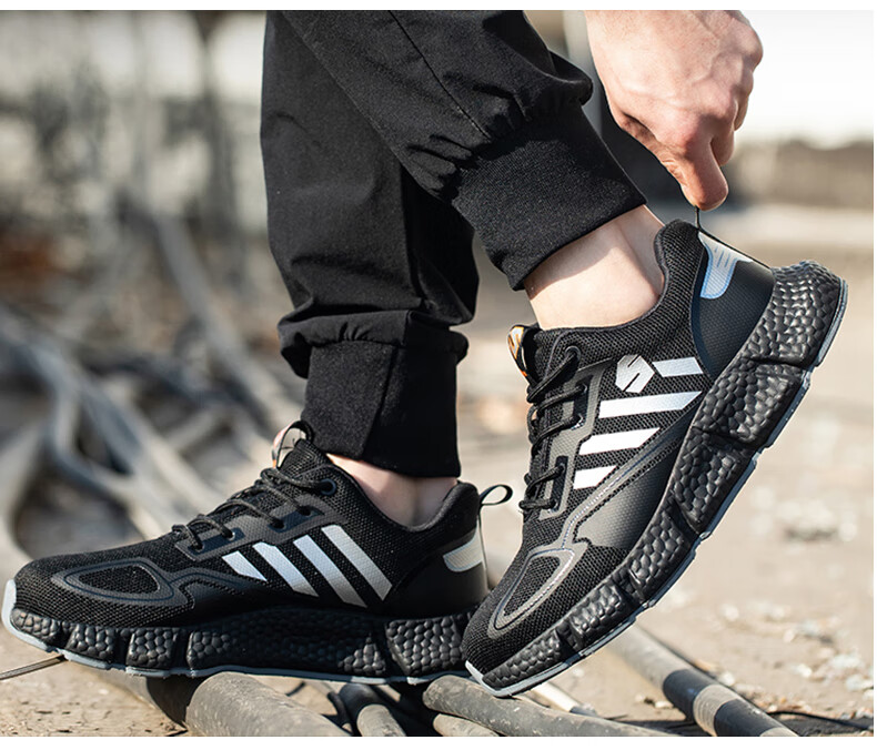 Xingbao Labor Protection Shoes Model 008 Insulated Electrician Shoes 10KV High Voltage Resistant Anti-Smash Anti-Puncture Safety Shoes Wear-Resistant Non-Slip Breathable Worksite Shoes Size 41 8