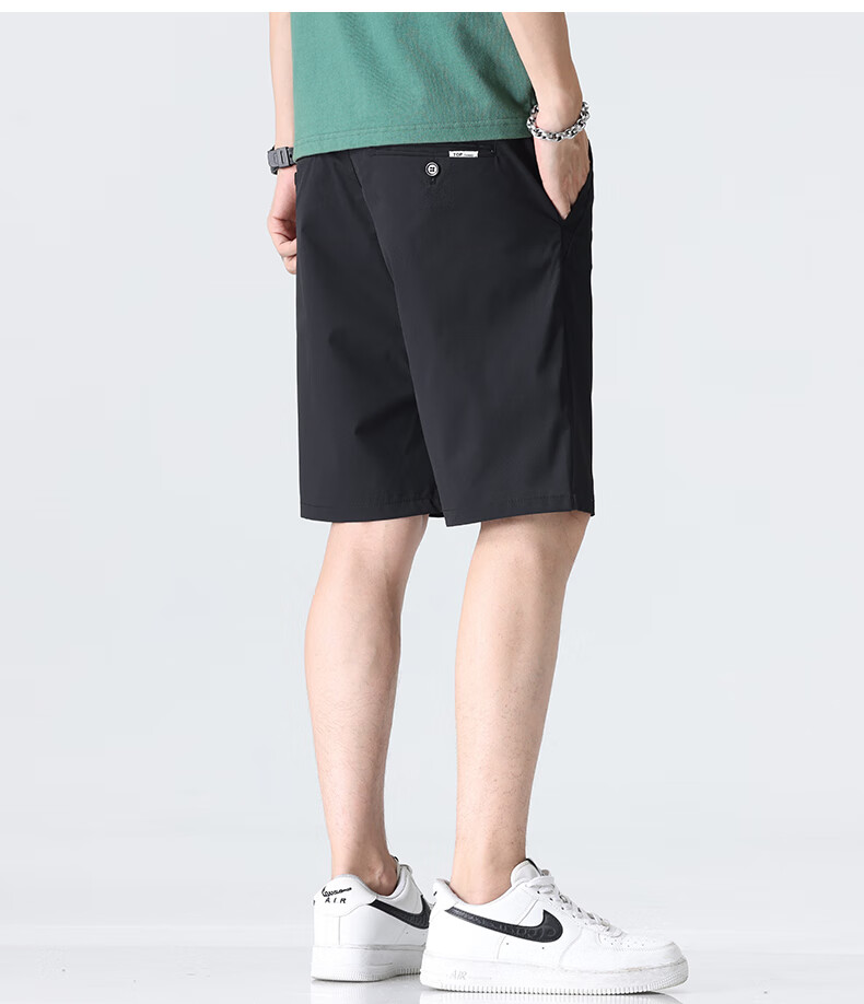 MARK FAIRWHALE Ice Silk Cooling Five-Point Shorts for Men, 2026 Summer New Loose Casual Pants, Trendy Quick-Dry Shorts for Me 4