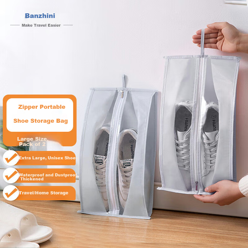 Banzheni Shoe Storage Bag, Portable Large Suitcase for Travel, Sneaker Organizer, Dust-Proof Gadget for Business Trips And Daily Use