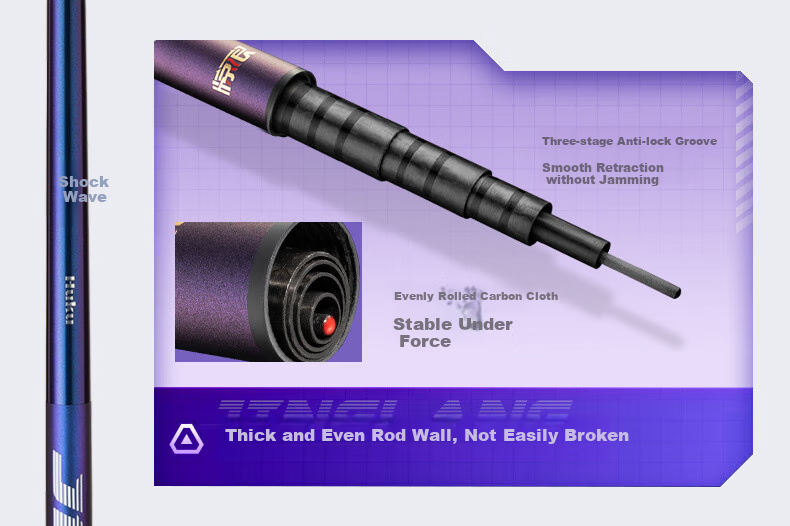 Jinglang 3.6-Meter Fishing Rod, Portable Short Section Stream Rod, 19 Sections 6H Lake And Reservoir Fishing Rod, Versatile Big Fish Fishing Pole, Fishing Tackle 13
