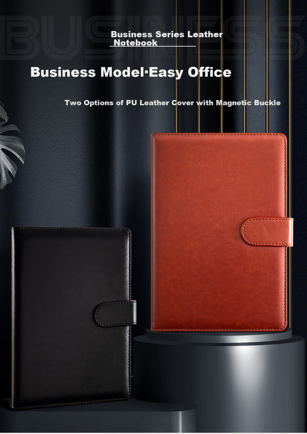 Longe Notebook B5, Business Journal, Thickened Notebook, Leather Diary, Leather Notebook, Office Meeting Record Book, Customizable 1
