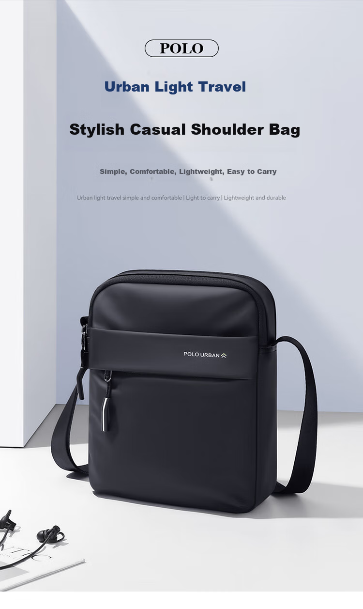 POLO Shoulder Bag for Men, Multifunctional Crossbody Bag, 10.9-Inch IPad Bag, Vertical Phone Bag, Sports Messenger Bag for Me 1