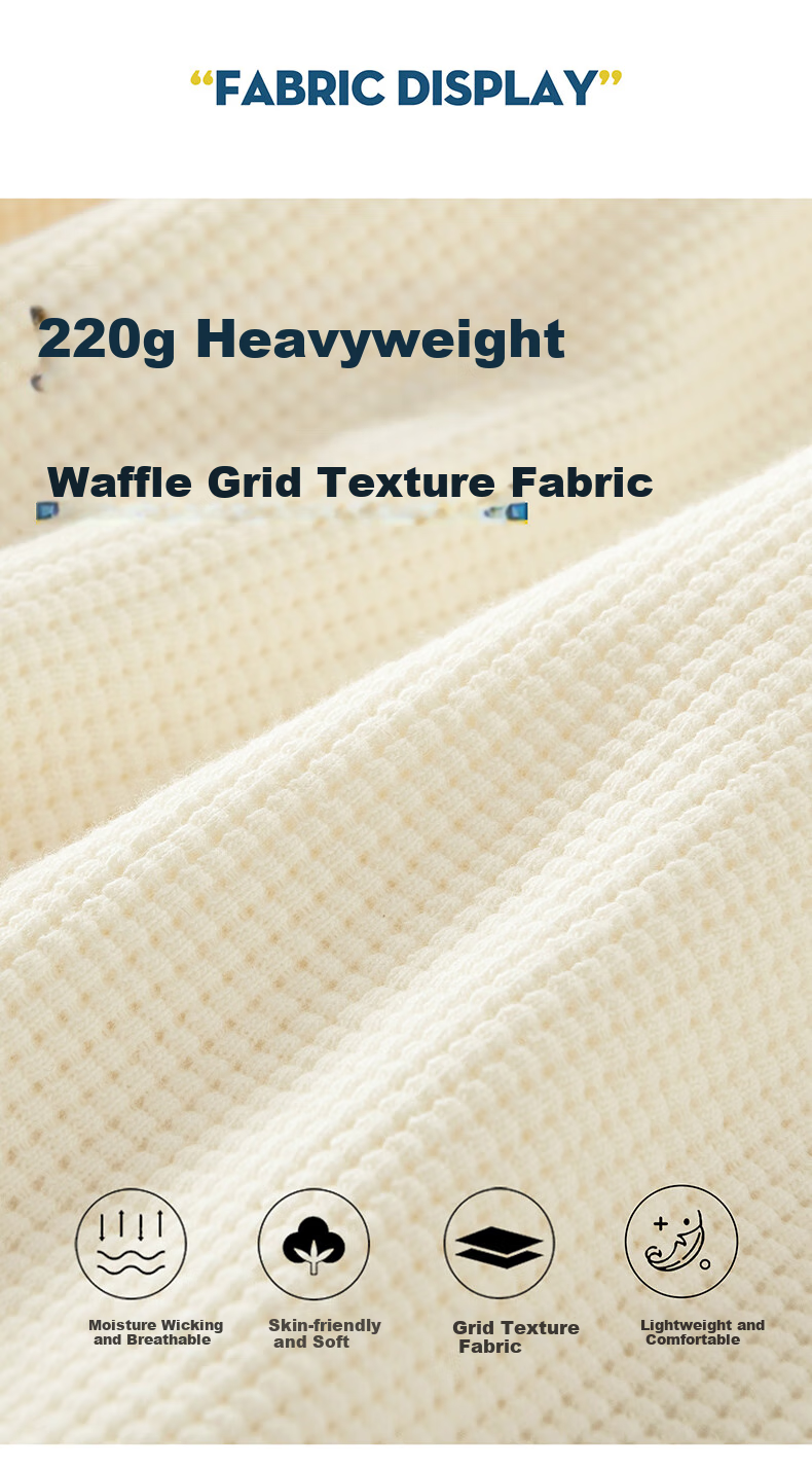 GENIOLAMODE Men's Polo Shirt Short Sleeve Summer Heavyweight 220G Waffle Texture High-End T-Shirt Light Gray 3XL 4