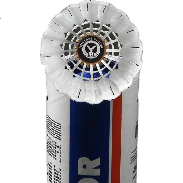 Воланы для бадминтона VICTOR NCS, искусственные, новые, карбоновые, с уникальным звуком, 1 трубка, 6 штук