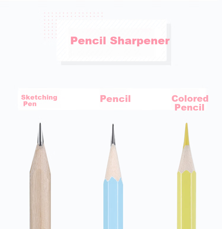SUNWOOD Hand-Cranked Pencil Sharpener / Rotary Pencil Sharpener / Student Pencil Sharpener, Single Pack, Random Color, 5169 9