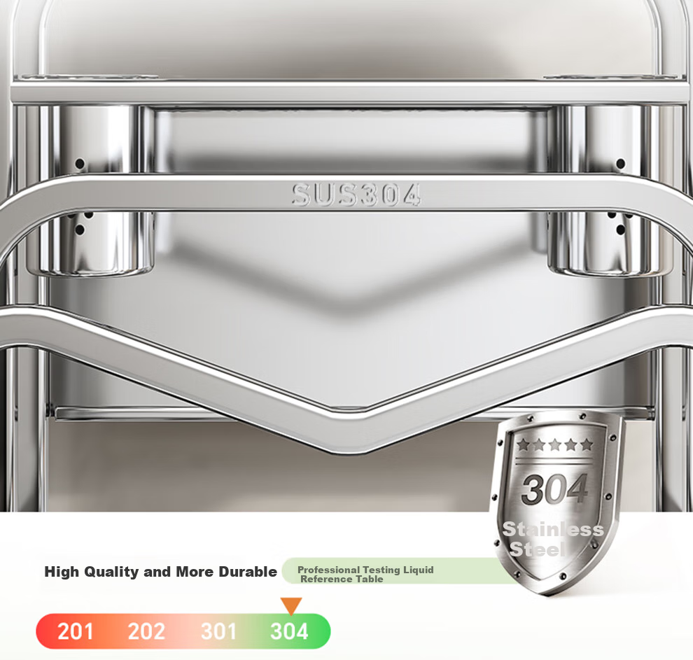 Shuaishi Kitchen Stainless Steel Knife Holder, Utensil Storage Rack, Cutting Board Organizer, Chopstick Cage, And Pot Lid Integrated Storage Rack 7