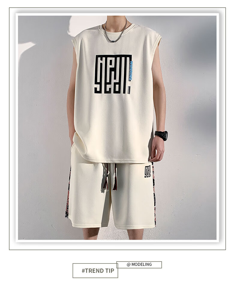 POUM American Style Ice Silk Quick-Dry Men's Sleeveless Vest Summer Sports Outerwear F25812 Black 2XL 12