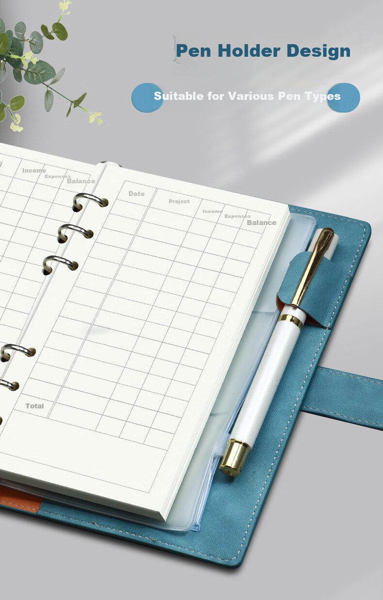 Faramon A6 Accounting Notebook, Daily Journal, Portable Household Financial Notebook, Income And Expense Detail Ledger, Portable Multifunctional Accounting Book, A6 Pink 3