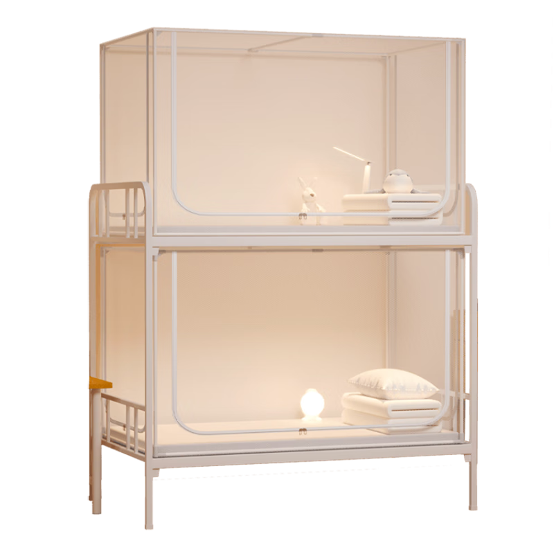 Lazy Infinite High School Student Dormitory Mosquito Net Universal Bunk Bed Mosquito Net Frame 0.9m Three-Door Full Frame Telescopic Dustproof Top