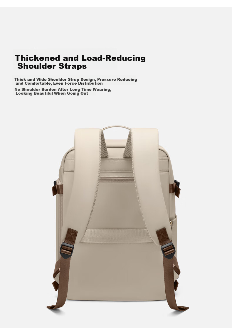 GOLF Backpack for Women, Travel Bag with 17.3-Inch Laptop Compartment, Student Schoolbag, Wet And Dry Separation, Multi-Compartment Business Trip Bag 14
