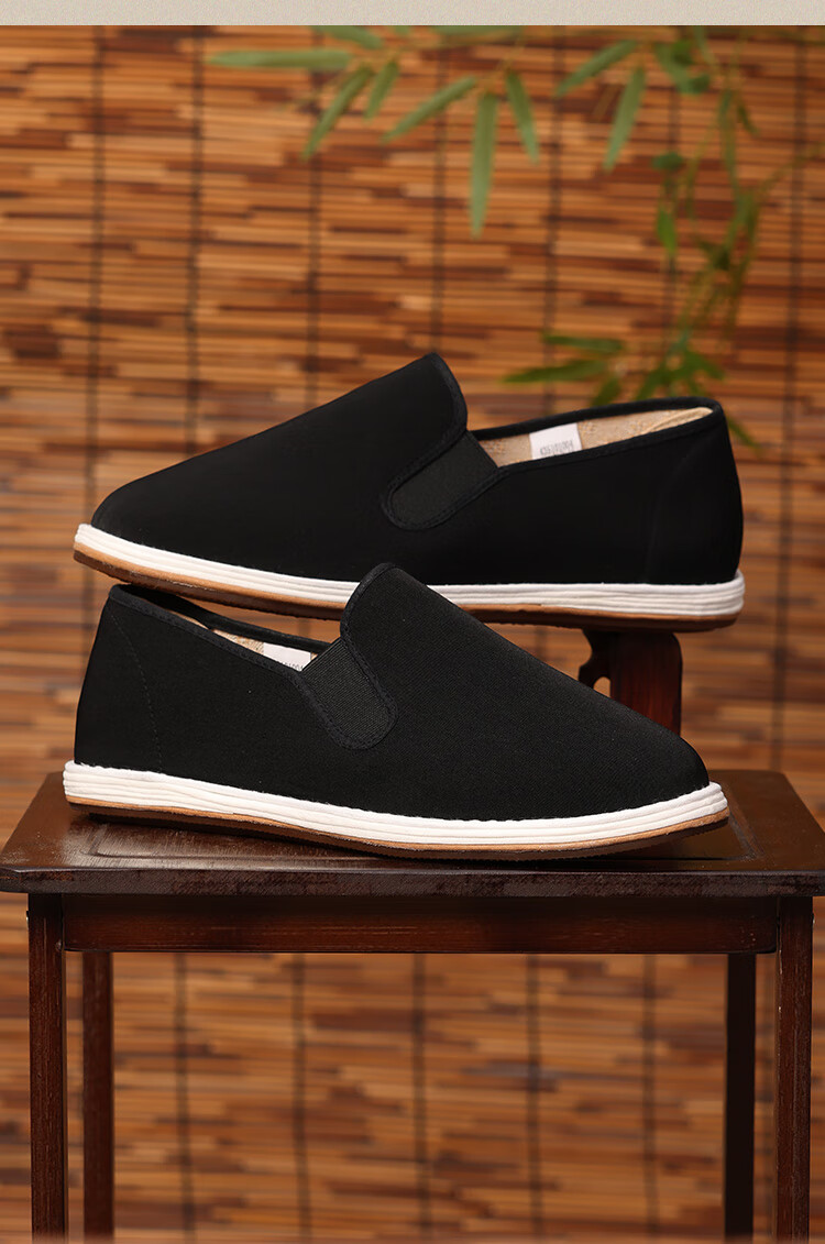 Laomeihua New Men's Old Beijing Cloth Shoes, Fashionable Casual Shoes, [JINGDONG Exclusive], Blue Camel Saddle, Size 41 8