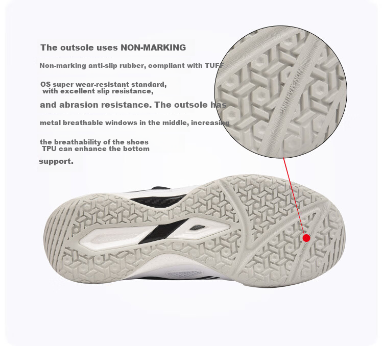 Li-Ning Table Tennis Shoes, Men's Sports Shoes MAGE ESS, Specialized for Table Tennis, Breathable And Non-Slip, White And Orange, Size 44 12