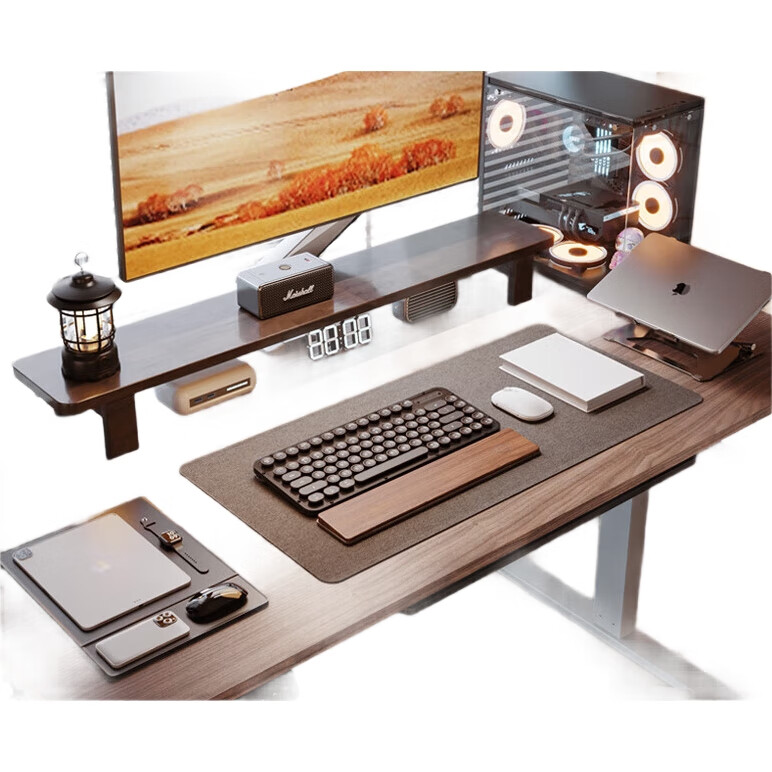 Электрический регулируемый по высоте стол Loctek E2 Gray Walnut, 1.4м, для работы и учебы