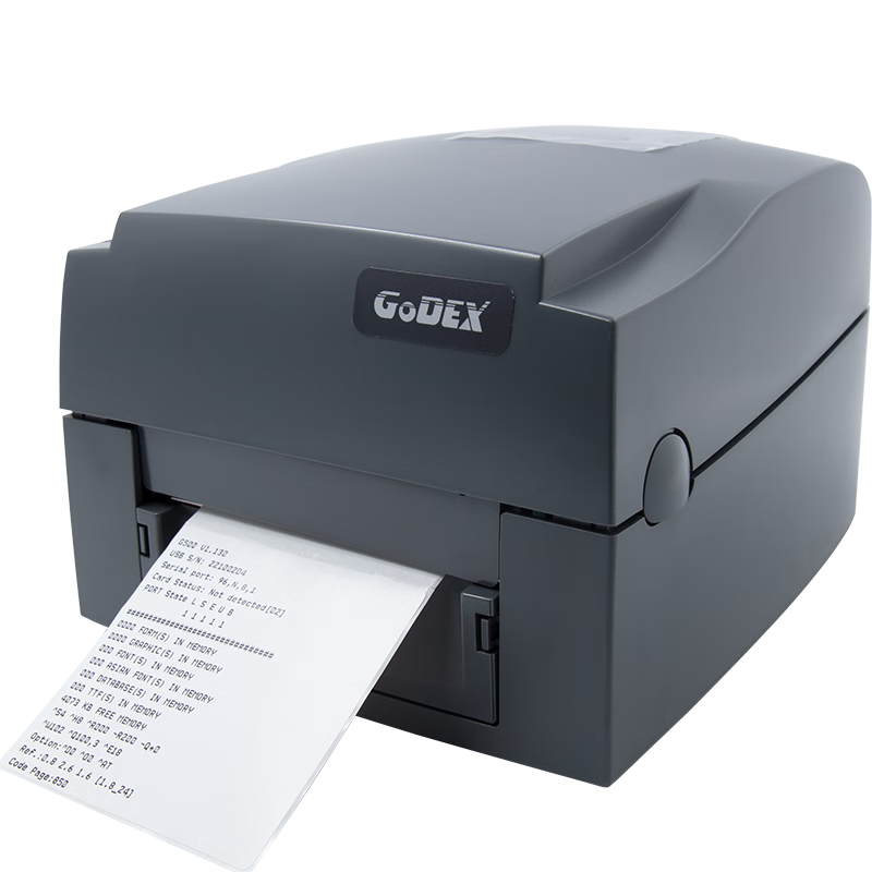 GODEX Jewelry Industry Label Printer, QR Code Ribbon, Office Water Marking, Hospital Test Tube Sticker, Amazon Box Marking Barcode, Thermal Transfer Printer