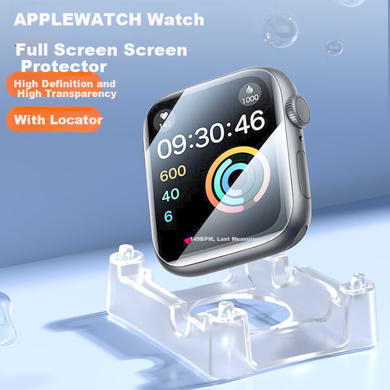 Защитная пленка BHO для Apple Watch S10/S11, самопозиционирующаяся, быстро устанавливаемая, устойчивая к царапинам